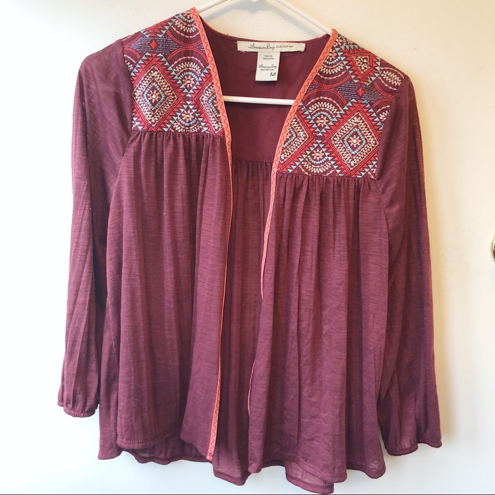 ↠NWOT↞ Embroidered Cardigan
